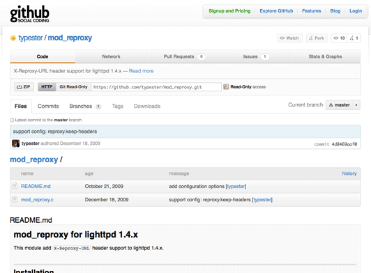 mod_reproxy for lighttpd