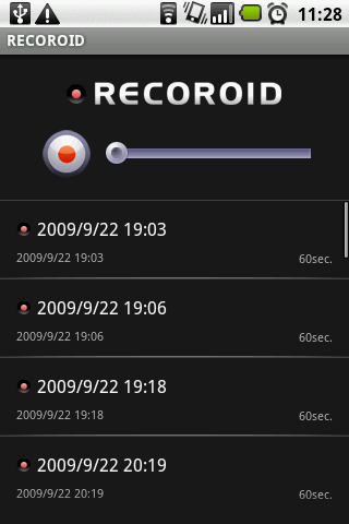 RECOROIDのキャプチャ