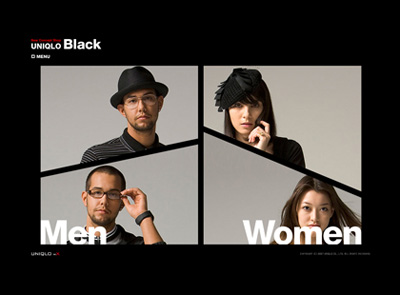 UNIQLO Black vol.3の画面
